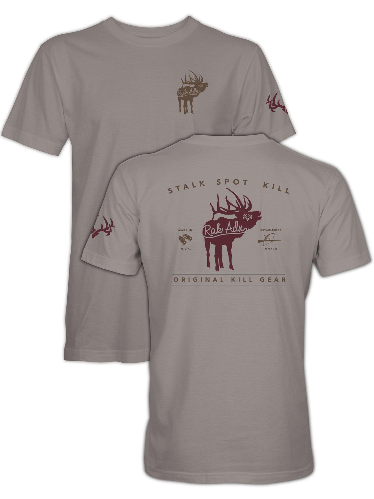 Spot Stalk Elk Garment Dyed Heavyweight Tee Shirt