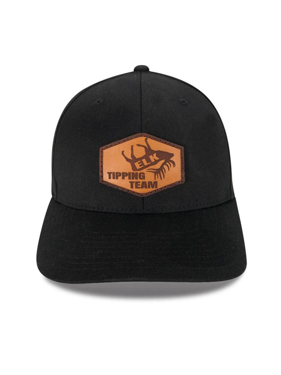 Elk Tipping Team Leather Patch FlexFit Hat