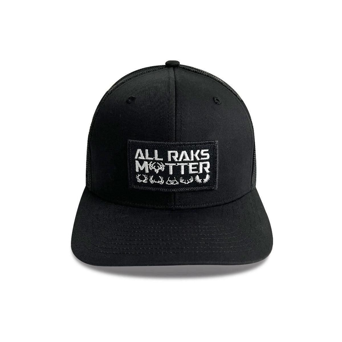 NEW All Raks Matter ™ Trucker Hat - Black Patch