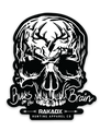 Bucks Brain Forward Skull Sticker