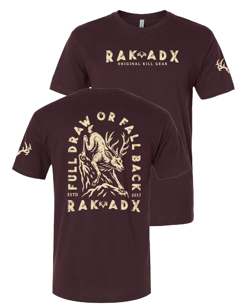 &quot;Full Draw&quot; Oxblood Tee Shirt