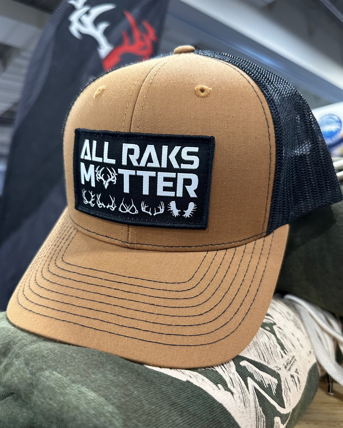 &quot;All Raks Matter&quot; Carmel/Black Snapback Trucker