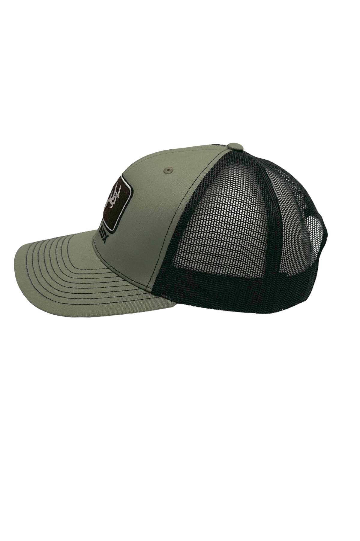 &quot;Grit&quot; Felt Block Olive/Black Snapback Hat