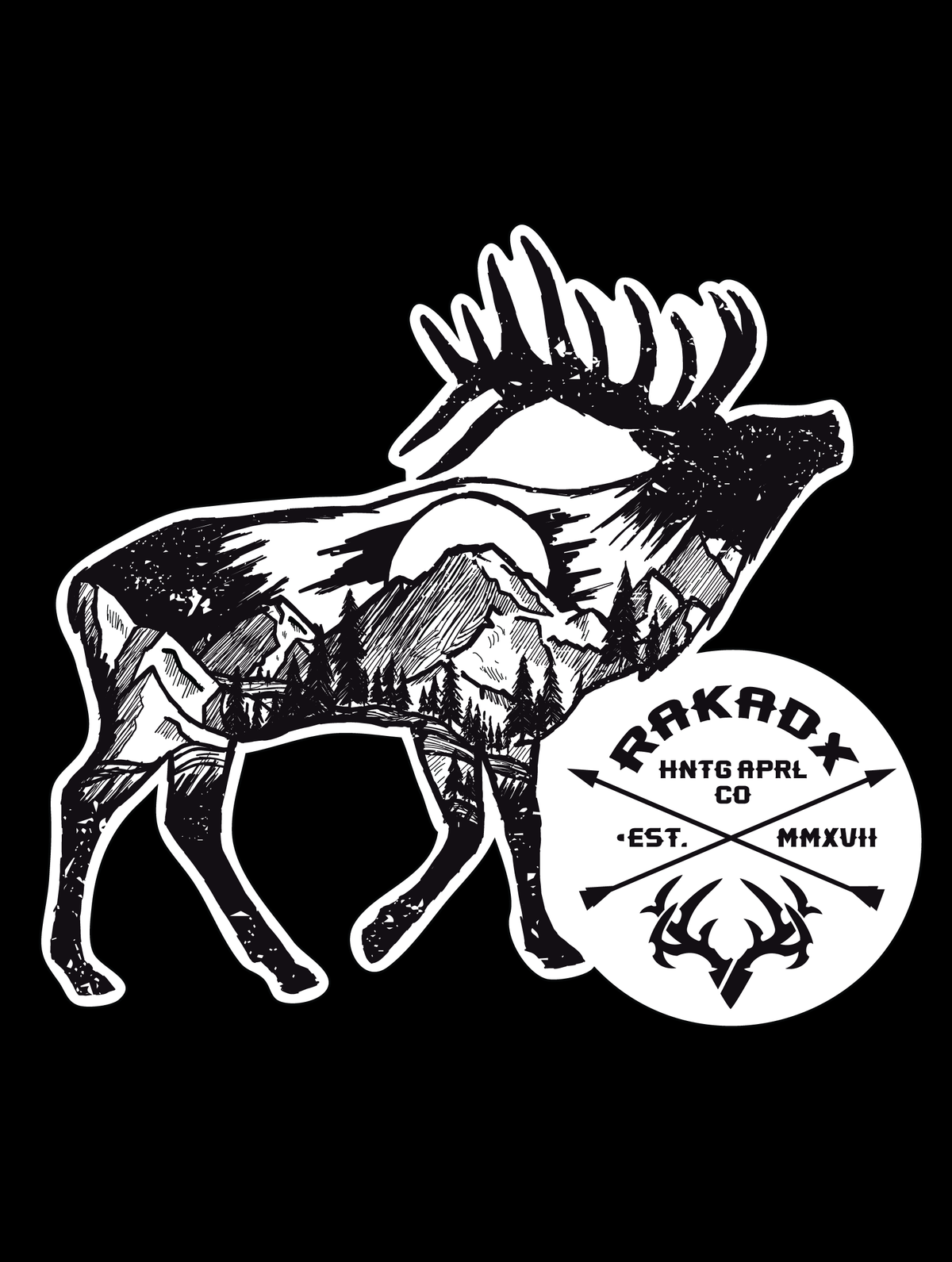 RA Wilderness Elk Sticker