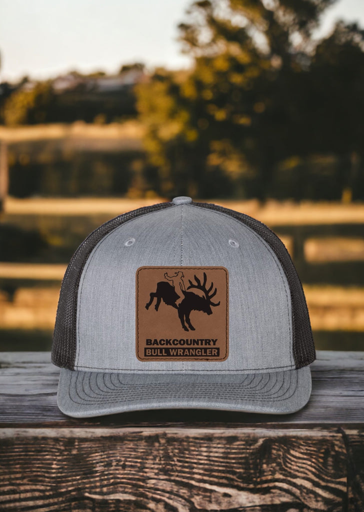 BackCountry Bull Wrangler Leather Patch Trucker Hat