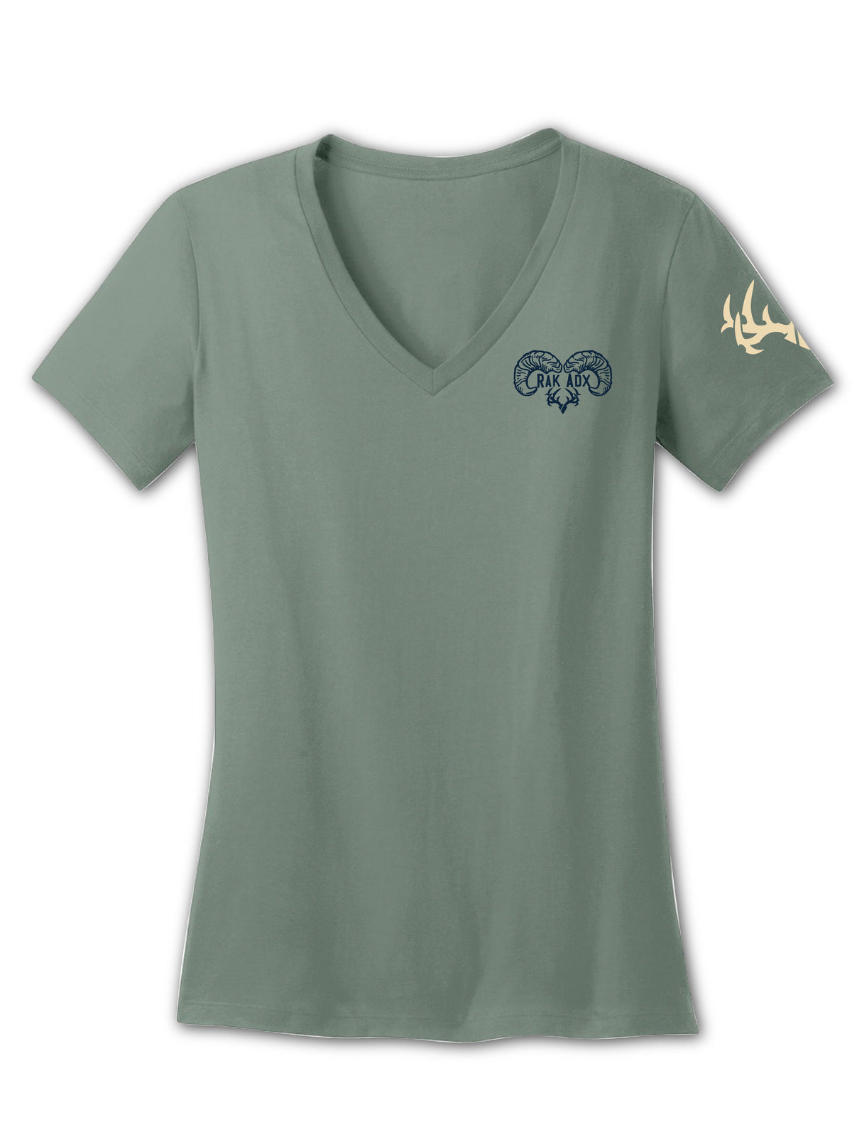 Ladies &quot;Sheep In A Jeep&quot; Laurel Green Garment Dyed T-Shirt