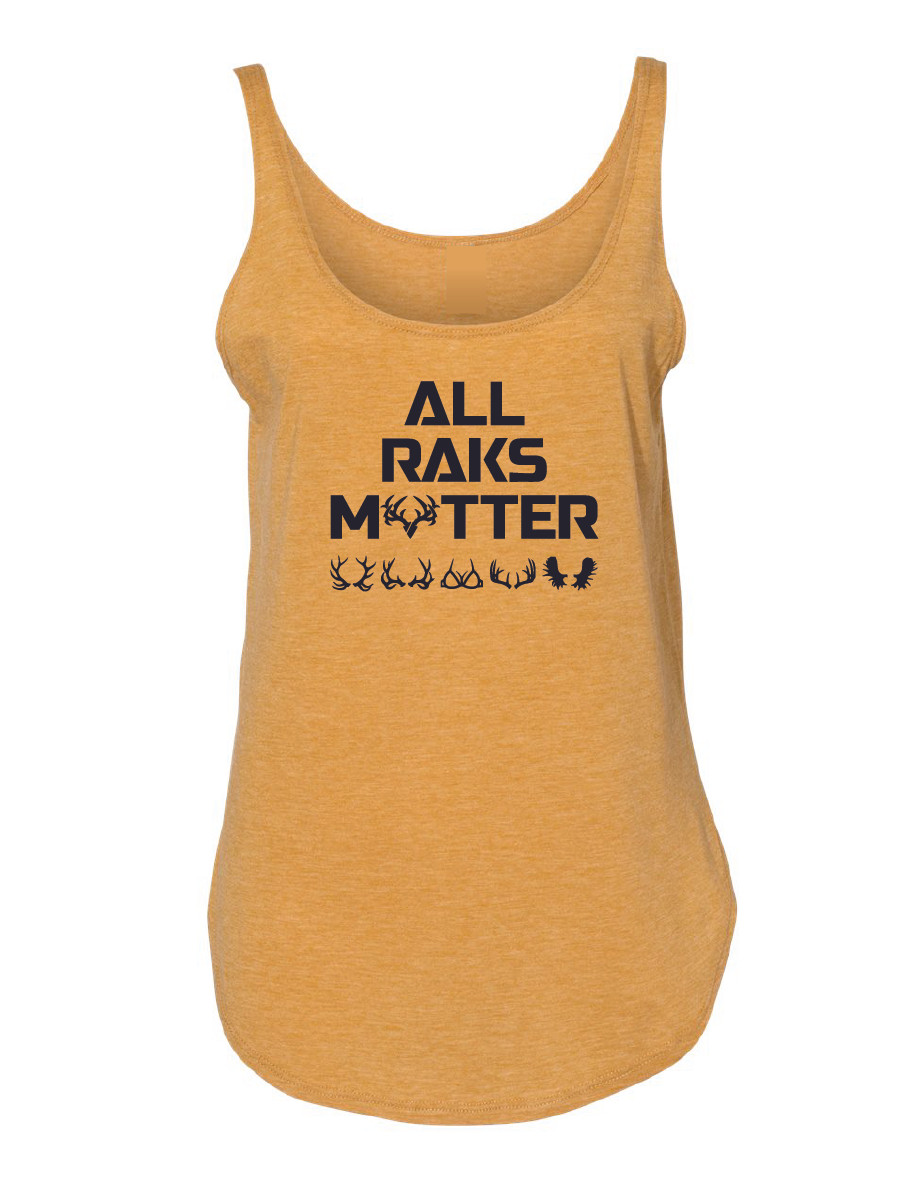 Womens All Raks Matter ™ Boobies Racerback Tank at RakAdx