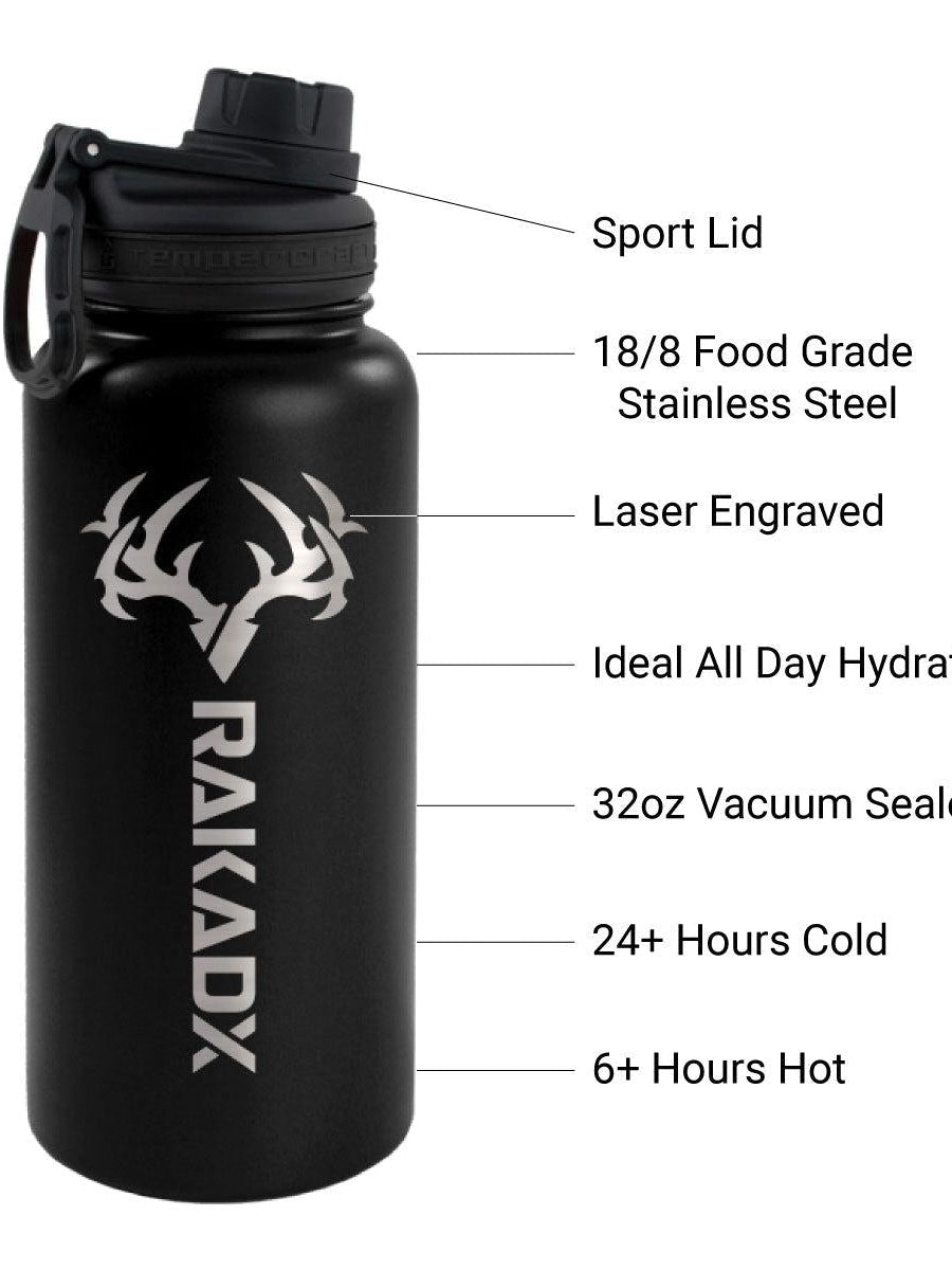 32 oz and 40 oz Premium Bottle | Black