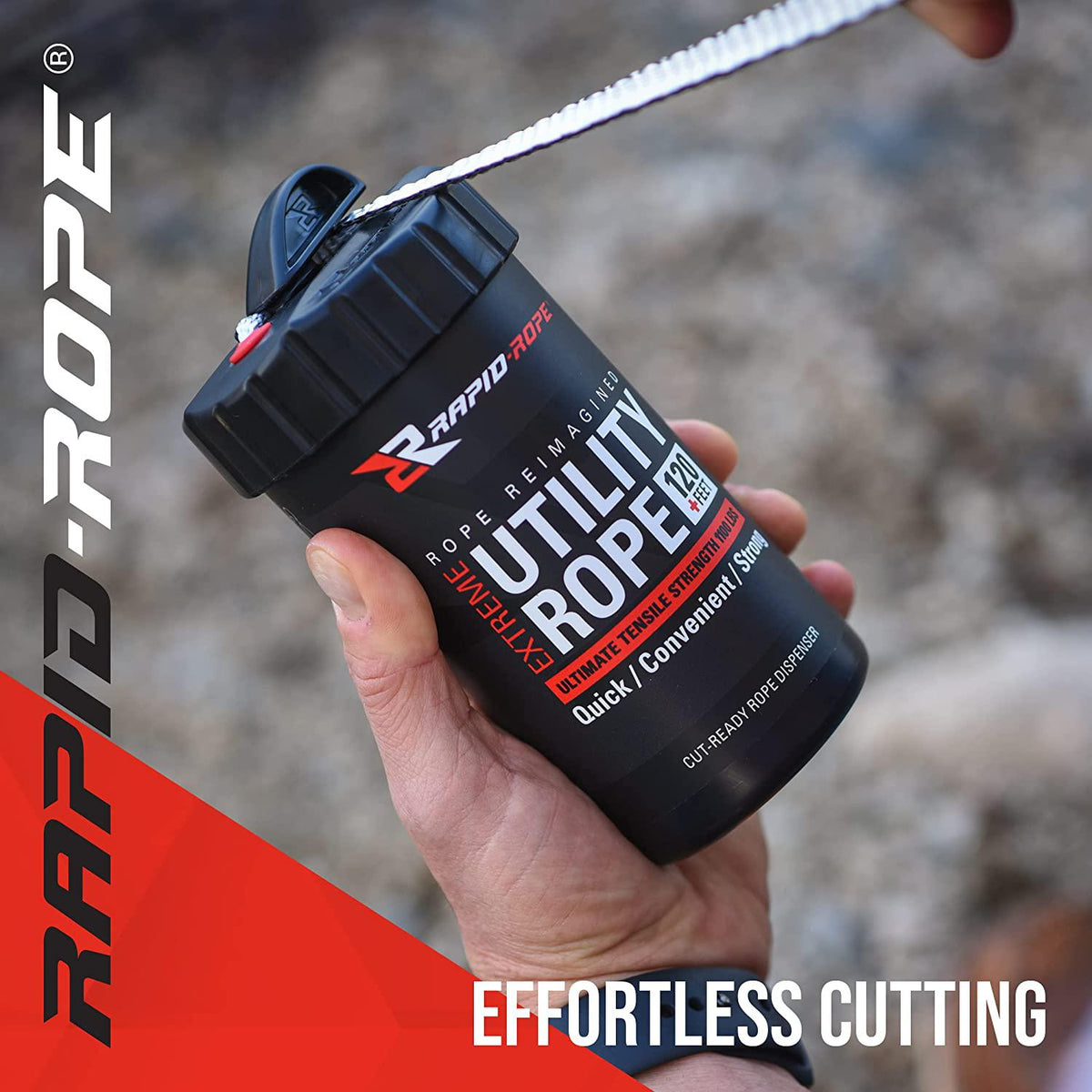 Rapid Rope Canisters | Rope In a Can | 120 Feet | 1100 lb Test | USA Made!