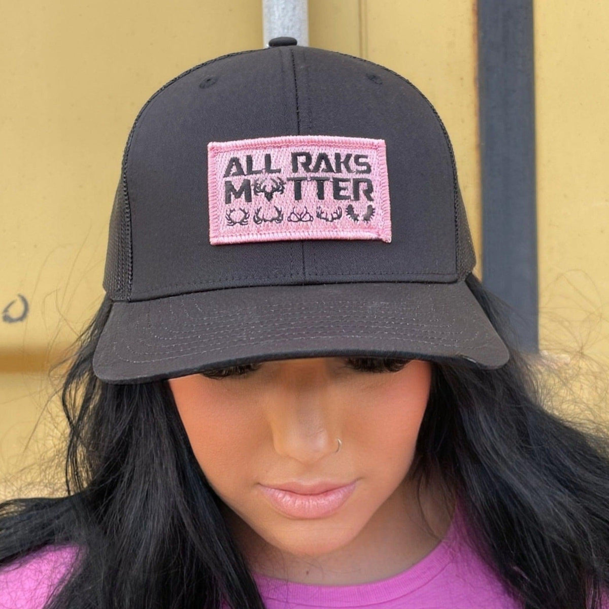 All Raks Matter ™ Trucker Hat - Pink Patch
