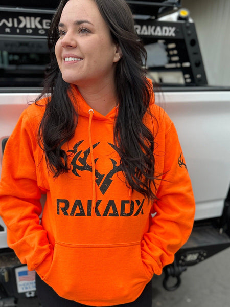 Blaze Orange Uni-Sex Hoodie at RakAdx