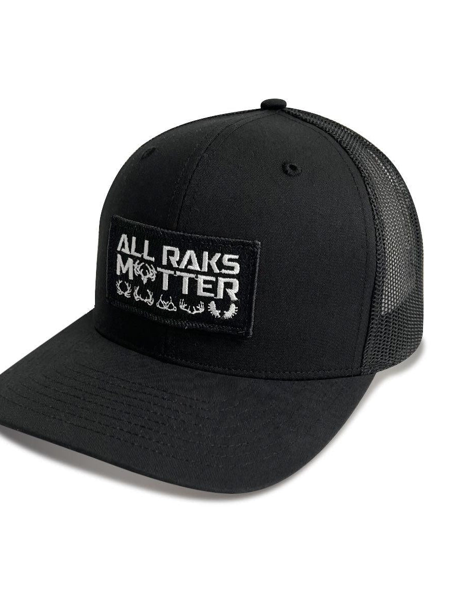 NEW All Raks Matter ™ Trucker Hat - Black Patch