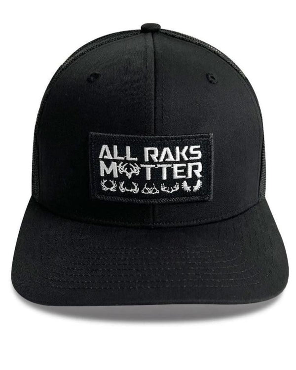 NEW All Raks Matter ™ Trucker Hat - Black Patch at RakAdx