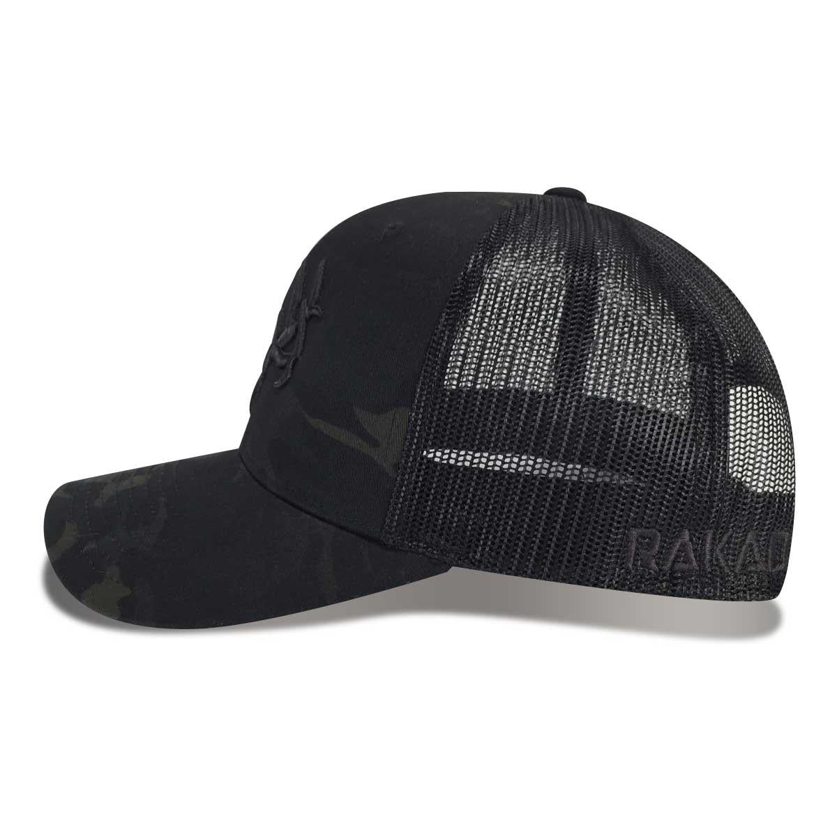 Trigger Trucker Hat | RakAdx Black at MultiCam