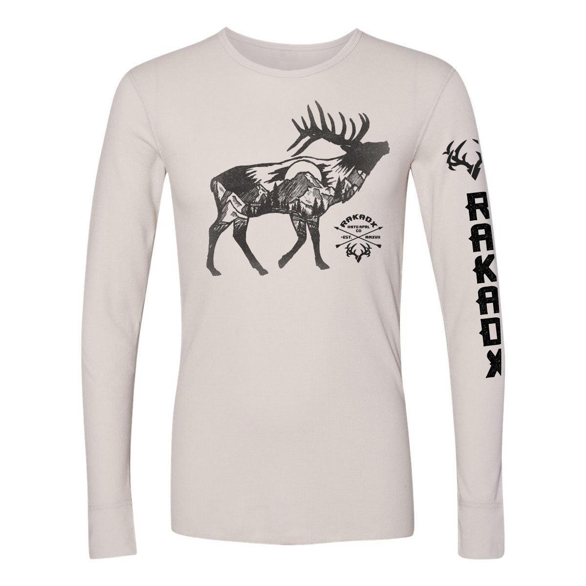 Wilderness Elk Long Sleeve Thermal Tee | Unisex at RakAdx