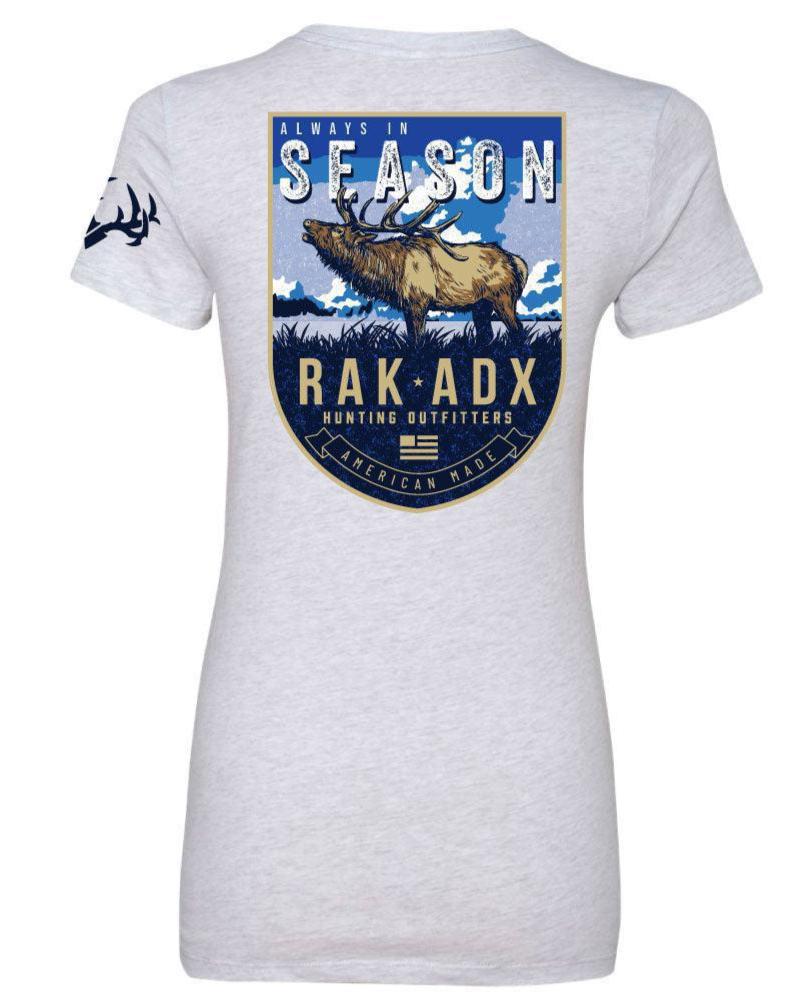 Womens Always In Season Elk Tee