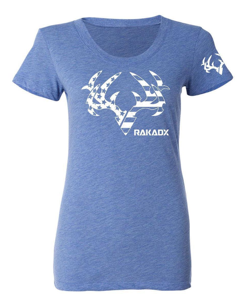 Womens Blue Star Spangled Rak Tee