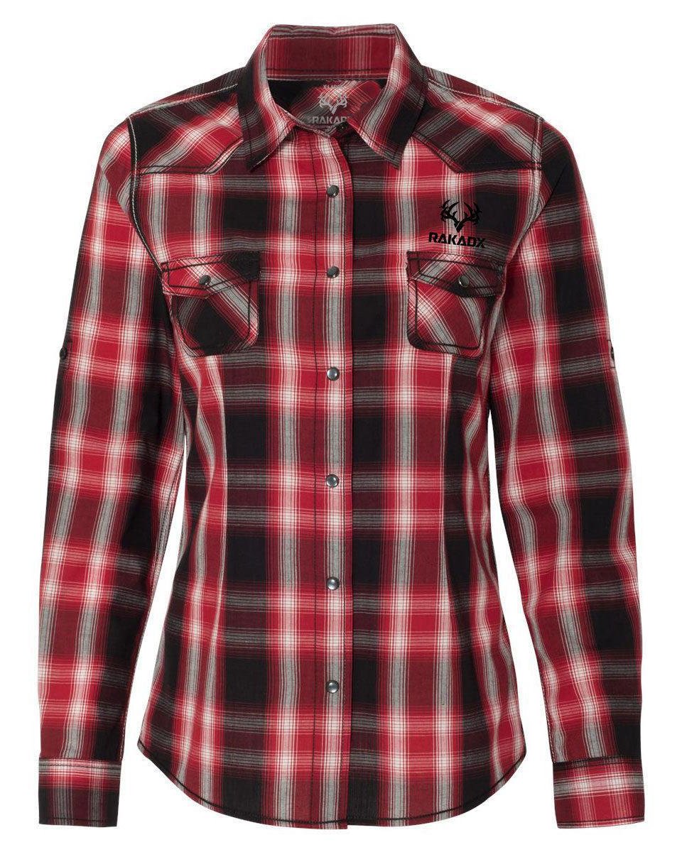 Womens Jasper Western Shirt | Red - Clearance